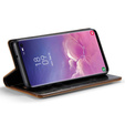 Флип-кейс CASEME для Samsung Galaxy S10+ Plus, Waxy Textured, кофе