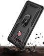 Бронированный Чехол до LG K51S, Nox Case Ring, чёрный