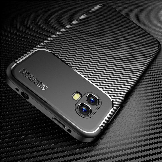 Чехол до Samsung Galaxy Xcover 6 Pro, Carbon Gel, чёрный