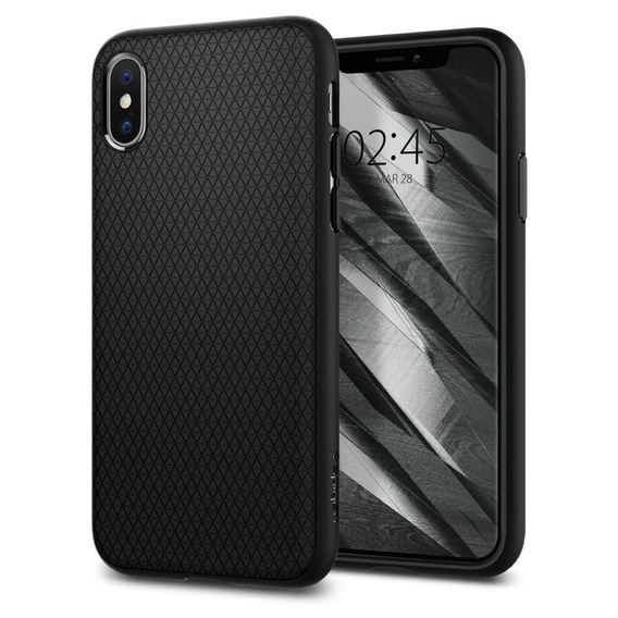 Чехол Spigen до iPhone X/XS, Liquid Air, чёрный