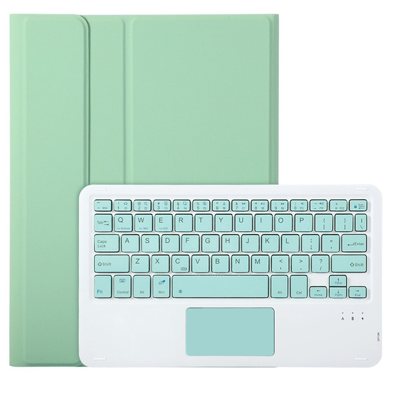 Чохол + клавіатура iPad 10.9 2022 10 Gen, TouchPad Pen Slot, світло-зелений