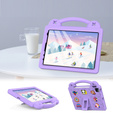 Детский чехол для iPad Air 10.9" 2022/2020 (5/4 gen.) / Pro 11" 2022/2021/2020 (4/3/2 gen.), Cute Patterns, с подставкой, фиолетовый