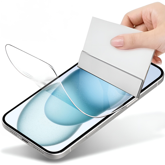 2x Гідрогелева плівка для iPhone 15, ERBORD Hydrogel Foil