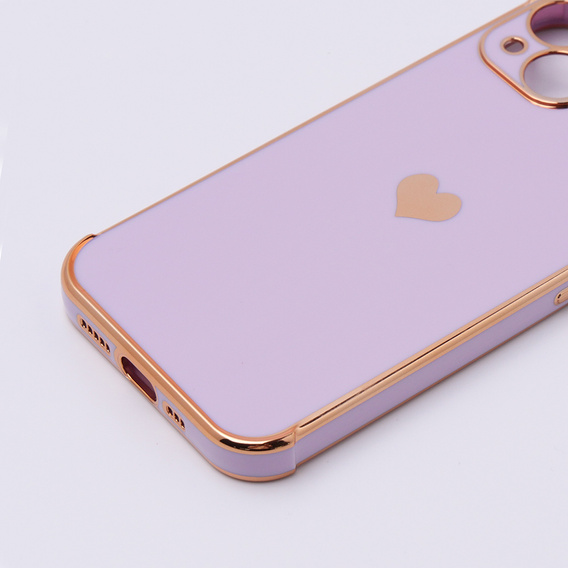 Чехол до Apple iPhone 13, Electro heart, фиолетовый