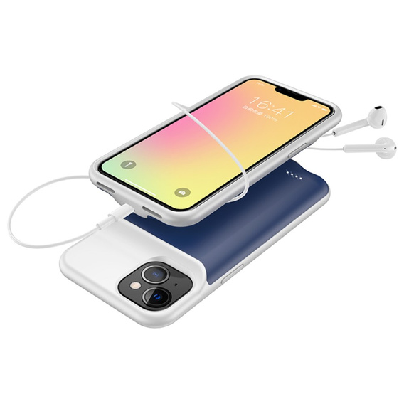 Чехол с батареей 6000mAh до iPhone 13 Mini, Black