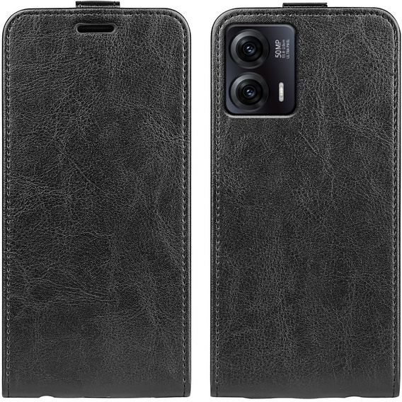 Футляр з клапаном для Motorola Moto G73 5G, Flip, чорний