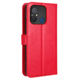 Футляр з клапаном для Xiaomi Redmi 12C, Crazy Horse Wallet, червоний