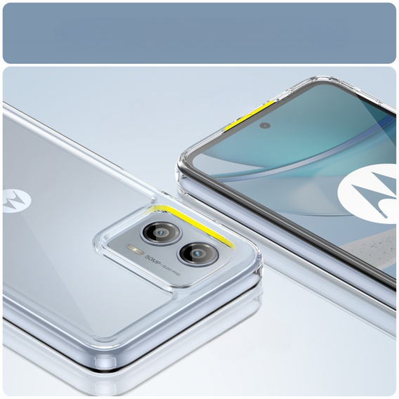 Чoхол до Motorola Moto G53 5G, Fusion Hybrid, прозорий