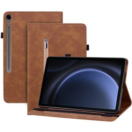 Чехол для Samsung Galaxy Tab S10 Lite / S10 FE / S9 FE, Wallet Pen Slot, коричневый