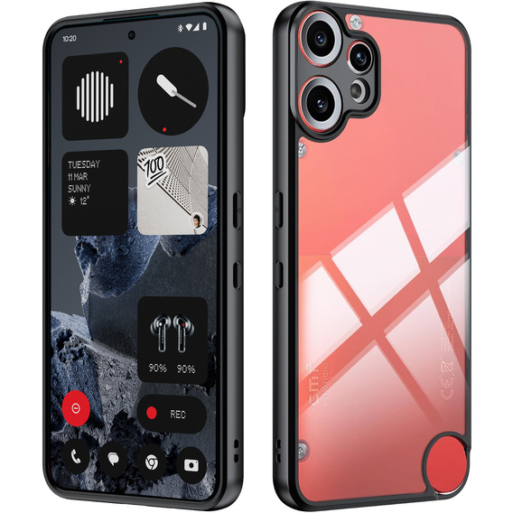 Чехол до CMF Nothing Phone 2 Pro, Fusion Hybrid, прозрачный