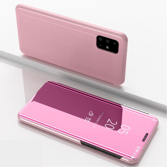 Чoхол до Samsung Galaxy A51 5G, Clear View, рожевий rose gold