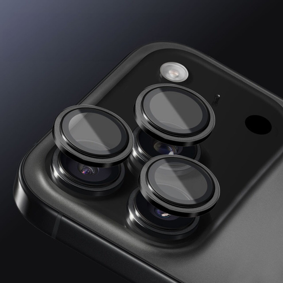 Скло для камери ERBORD OPTIK Pro для iPhone 17 Pro / 17 Pro Max, чорне