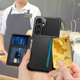 Чехол для Samsung Galaxy A55 5G, Card Holder Kickstand, чёрный