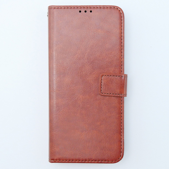 Футляр з клапаном для Xiaomi 13T / 13T Pro, Crazy Horse Wallet, коричневий