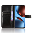 Откидной чехол для Realme GT 7 / 7T, Crazy Horse Wallet, чёрный