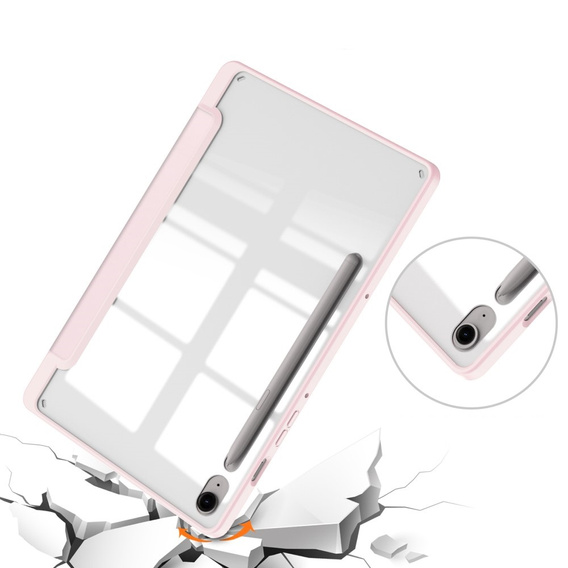 Чехол для Samsung Galaxy Tab S10 Lite / S10 FE / S9 FE, Smartcase Hybrid, с местом для стилуса, розовый