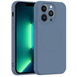Чoхол Silicone до iPhone 12 Pro, MagSafe, Blue