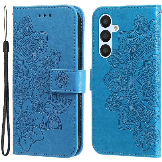 Откидной чехол для Samsung Galaxy A54 5G, Mandala Flower, синий