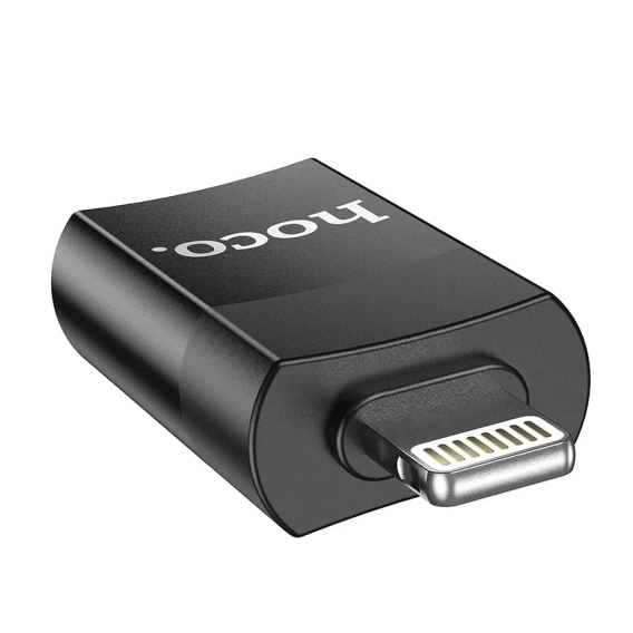 Адептер HOCO - USB-C TYPE-C на Lightning, Black