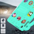Дитячий чохол для планшета Lenovo Tab M10 10.1 Gen 3 TB-328FU/TB-328XU, Cute Patterns, з підставкою, зелений