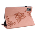 Чохол для Lenovo Tab M11, Butterfly, рожевий