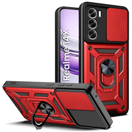 Чехол NOX Camera Slide Realme 14X / Realme C75, CamShield Slide, красный