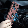 Броньований Чoхол до Samsung Galaxy M21, Nox Case Ring, рожевий rose gold