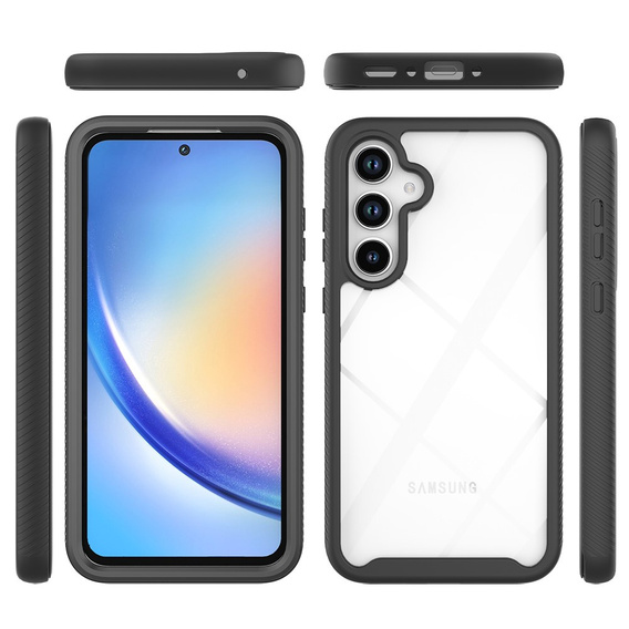 Чoхол Shockproof до Samsung Galaxy A35 5G, із захисним екраном, чорний
