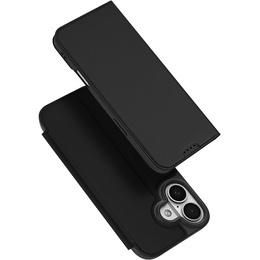 Чехол Dux Ducis для iPhone 17, Skin Pro, с клапаном, со слотом для карт, черный