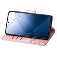Чохол-книжка для Xiaomi 14T Pro, Butterfly, рожевий rose gold