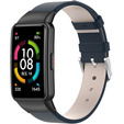 Шкіряний ремінець для годинника Huawei Band 6, Dark Blue