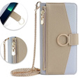 Чохол-книжка для Samsung Galaxy A05s, Wallet Zipper Pocket, з дзеркалом, м'яти
