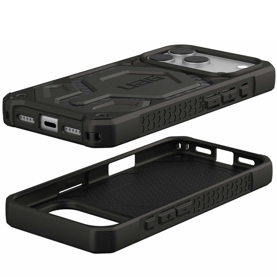 Чехол Urban Armor Gear для iPhone 17 Pro Max, Monarch Pro Kevlar MagSafe, Carbon Fiber