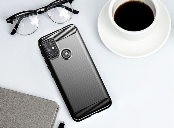 Чехол до Motorola Moto G10/G30, Carbon, чёрный