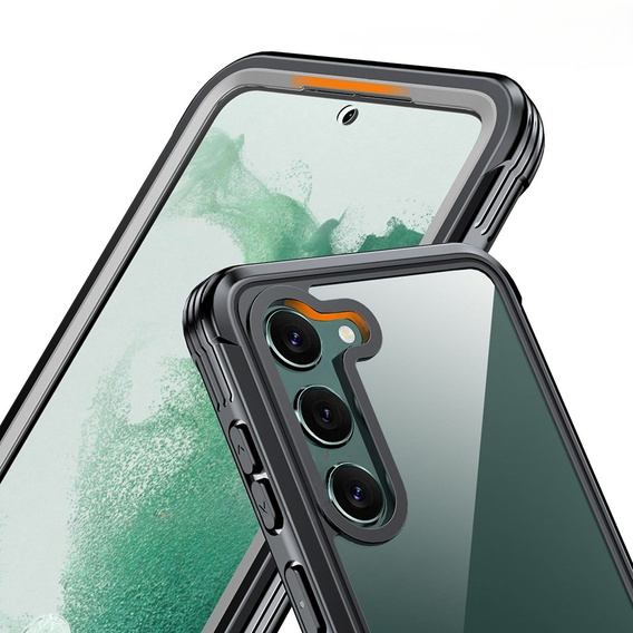 Чехол для Samsung Galaxy S23, Shockproof, с пленкой, чёрный