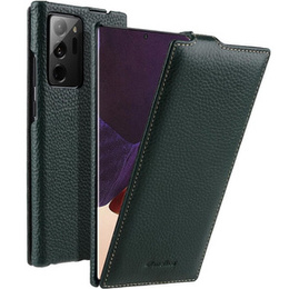 Чохол MELKCO для Samsung Galaxy Note 20 Ultra, шкіряний, фліп, темно-зелений