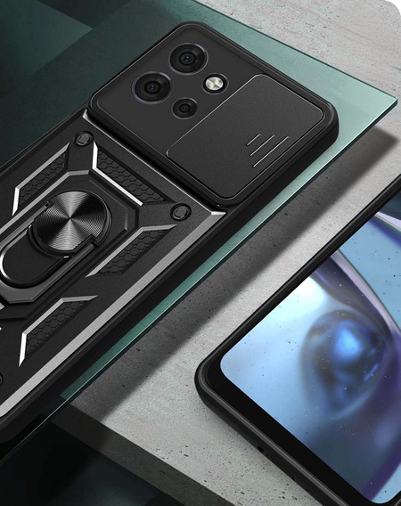 Чехол NOX Camera Slide Motorola Edge 50 Neo / Motorola ThinkPhone 25, CamShield Slide, чёрный