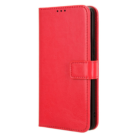 Откидной чехол для Honor Magic 6 Lite 5G, Crazy Horse Wallet, красный