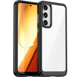 Чoхол до Samsung Galaxy S23 FE, Fusion Hybrid, прозорий / чорний
