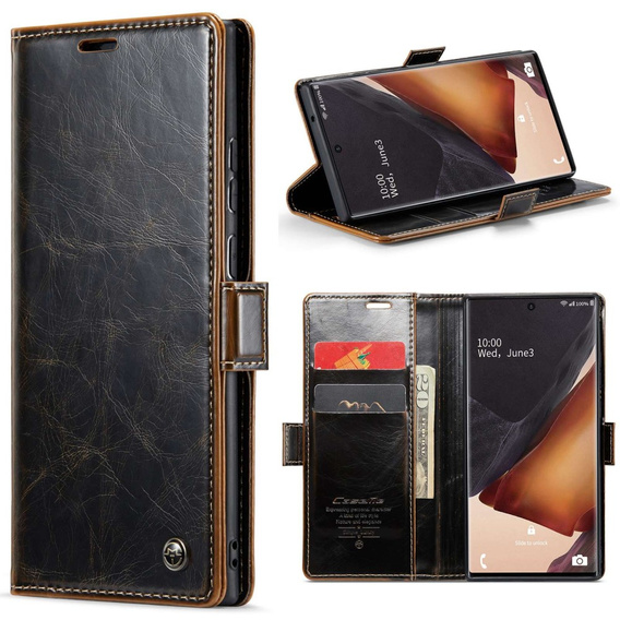 Флип-кейс CASEME для Samsung Galaxy Note 20 Ultra, Waxy Textured, кофе