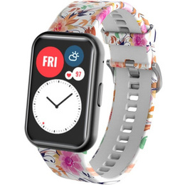 Ремешок Smooth до Huawei Watch Fit, Beautiful Flower