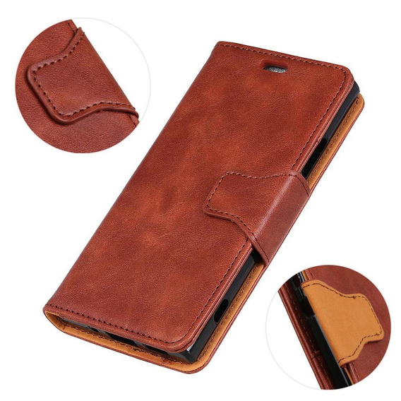 Чохол-книжка для Huawei P30 Pro, Split Leather Wallet, коричневий