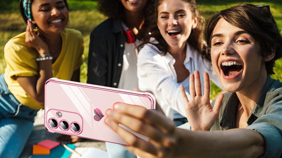 Чoхол до Samsung Galaxy S25 FE, Electro heart, рожевий rose gold