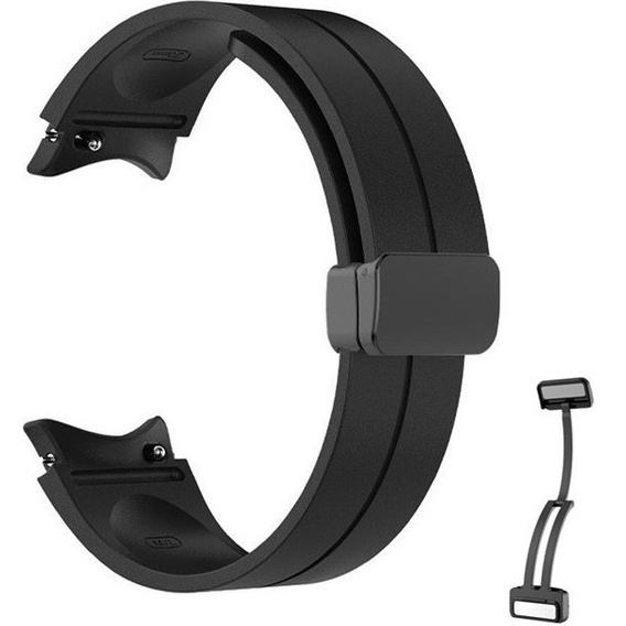 Силіконовий ремінець для Fitbit Inspire 3, Red Samsung Galaxy Watch 4 / 5 40/42/44/46/45MM PRO, Black