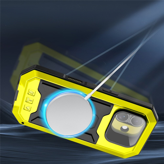 Броньований чохол R-JUST з захистом екрану та підставкою для iPhone 17