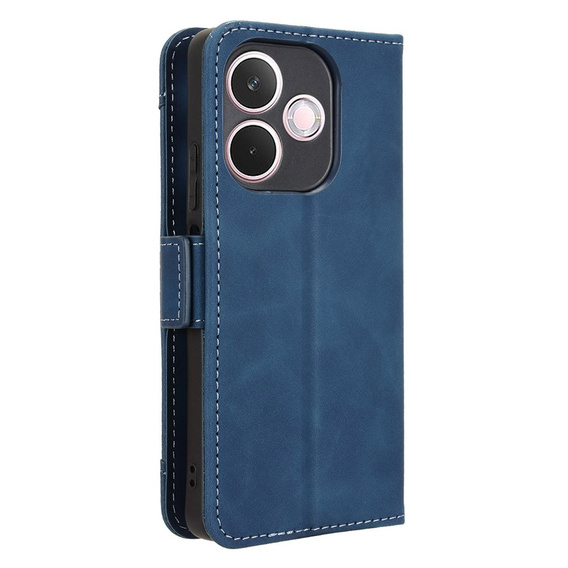 Футляр з клапаном для Oppo A5 Pro 5G, Card Slot, темно-синій