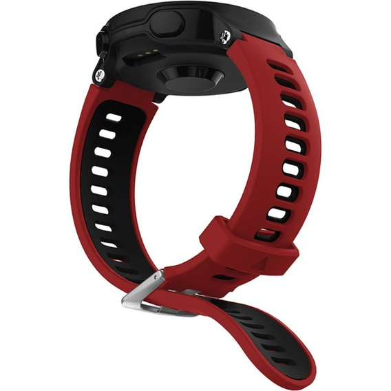 Силіконовий ремінець для Garmin Forerunner 22mm, Red/Black