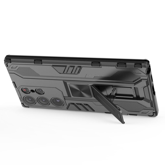 Чoхол до Samsung Galaxy S23 Ultra, Military kickstand, чорний