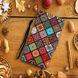 Откидной чехол для Xiaomi Redmi 13C / Poco C65, Wallet, Ethnic Style, разноцветный