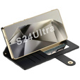 Флип-кейс для Samsung Galaxy S24 Ultra, GKK Mirror Wallet, чёрный